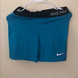 Blue Nike Pro spandex